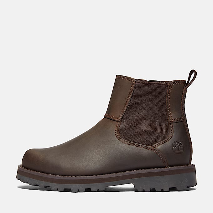 Courma Kid Chelsea Boot for Youth in Dark Brown TBL Brown ALT7