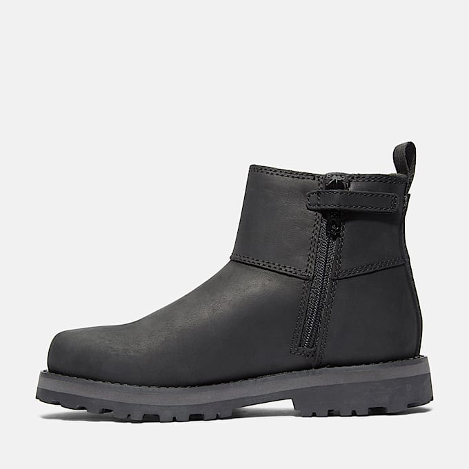 Courma Kid Chelsea Boot for Youth in Black TBL Black ALT5