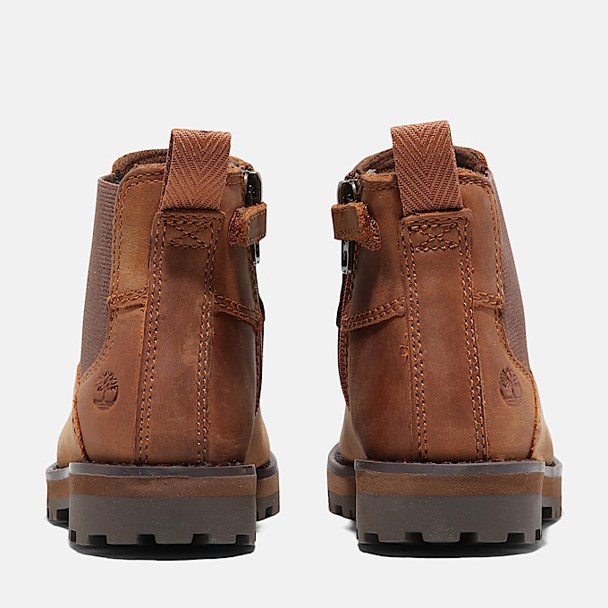 Courma Kid Chelsea Boot for Toddler in Brown TBL Brown ALT4
