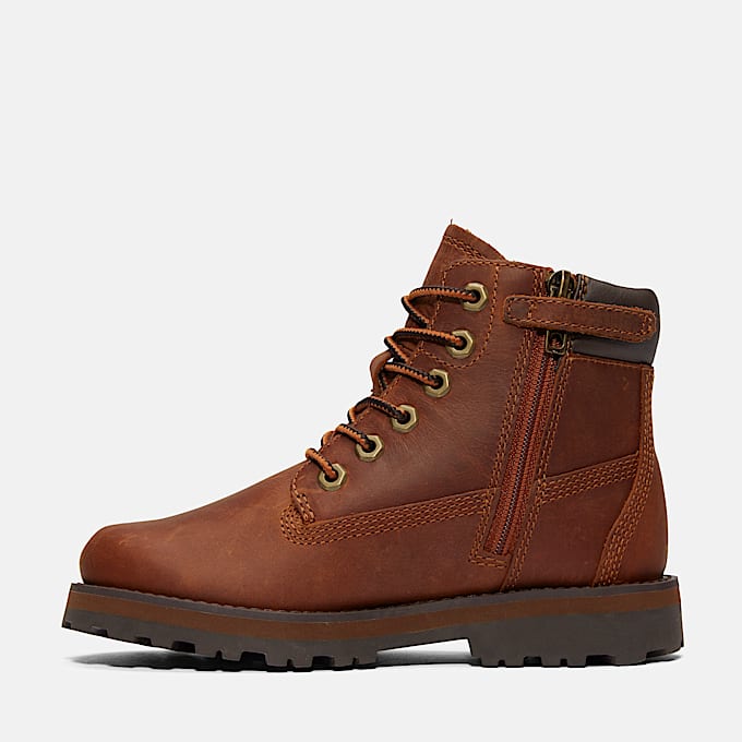 Courma Kid Laceup Boot fr barn i brun TBL Brun ALT5