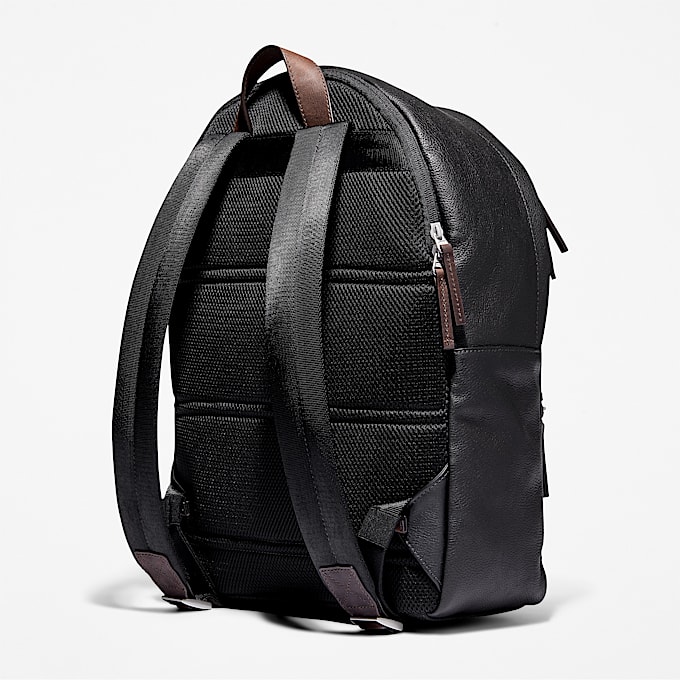 Moderner Tuckerman Lederrucksack in Schwarz