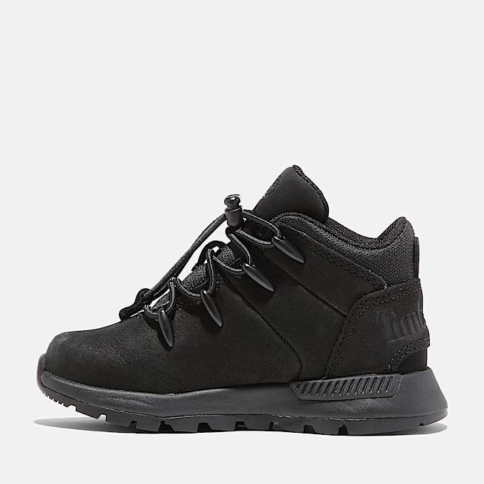 Halbhoher Sprint Trekker Sneaker mit BungeeSchnrung fr Kleinkinder in Schwarz TBL Schwarz ALT5