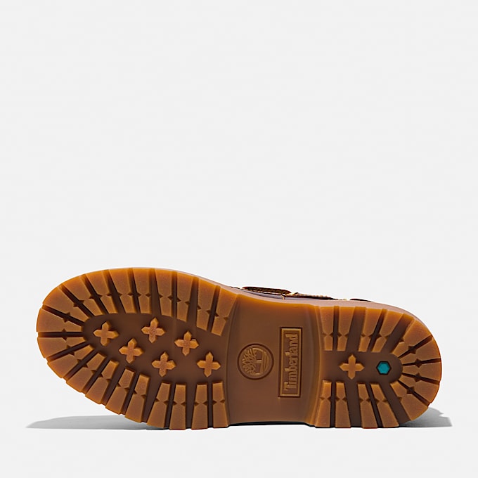 Chaussure bateau compensée Stone Street pour femme en marron foncé