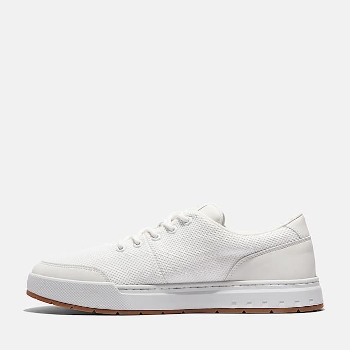 Maple Grove Lace-up Low Trainer for Men in White