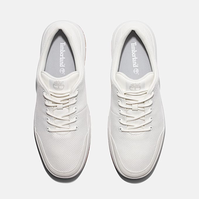 Maple Grove Lace-up Low Trainer for Men in White