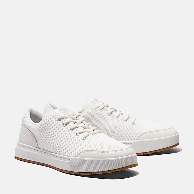 Maple Grove Lace-up Low Trainer for Men in White