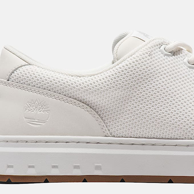 Maple Grove Lace-up Low Trainer for Men in White
