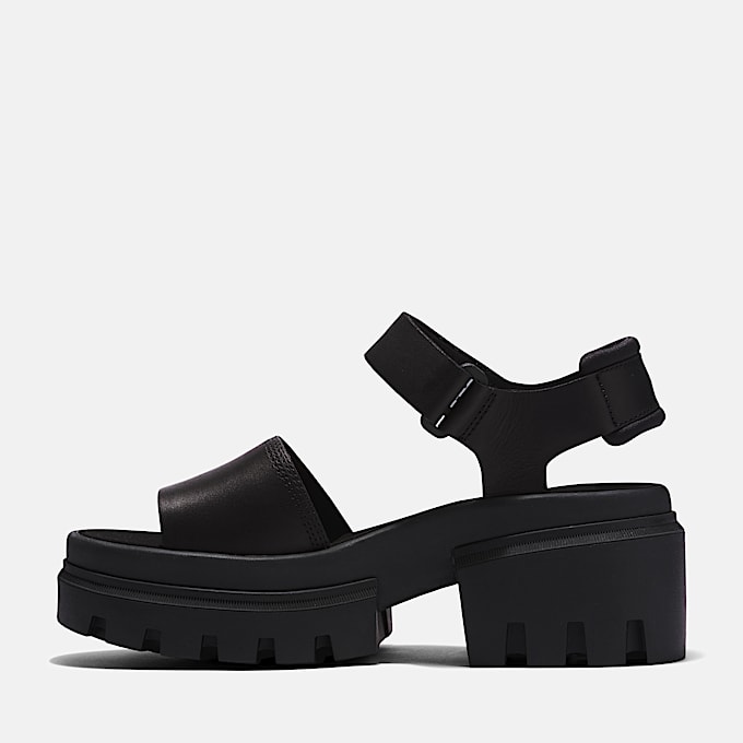 Sandalo con Cinturino Posteriore Everleigh da Donna in colore nero
