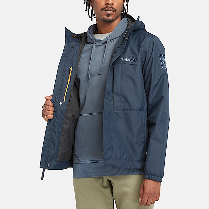Benton Waterproof Shell Jacket for Men in Dark Blue
