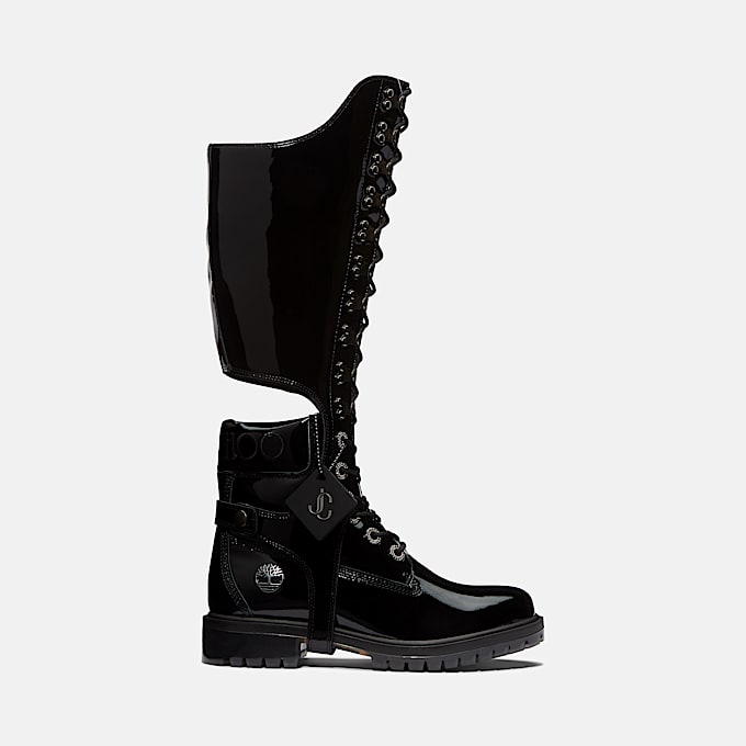 Stivale 6 Inch con Imbracatura Al Ginocchio Jimmy Choo x Timberland® da Donna in colore nero - 1