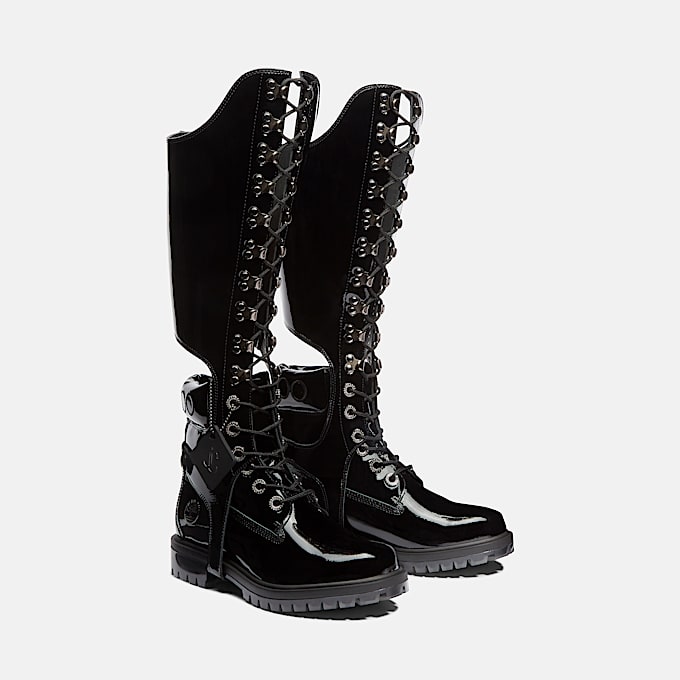 Stivale 6 Inch con Imbracatura Al Ginocchio Jimmy Choo x Timberland® da Donna in colore nero