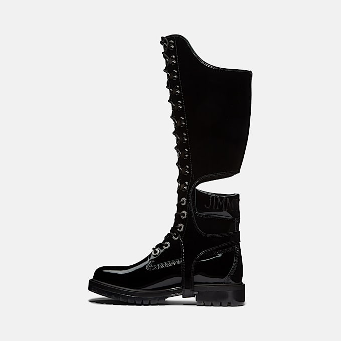 Stivale 6 Inch con Imbracatura Al Ginocchio Jimmy Choo x Timberland® da Donna in colore nero