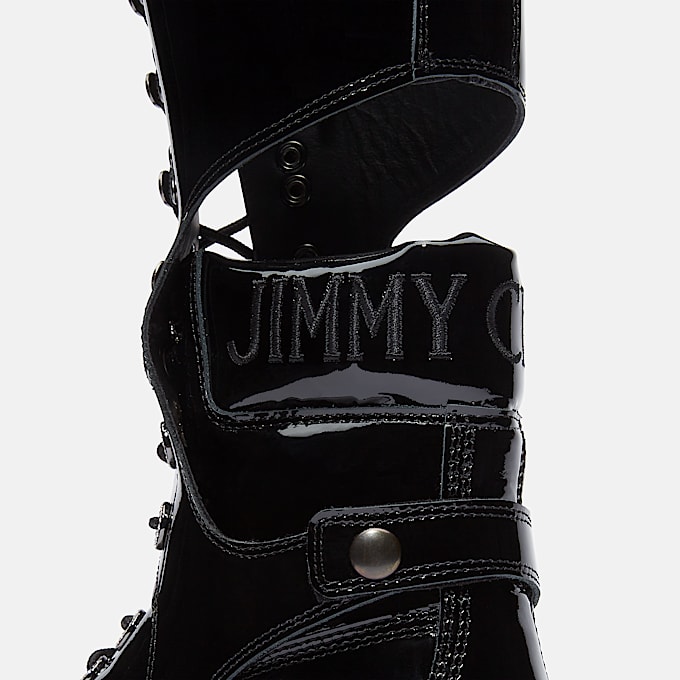 Stivale 6 Inch con Imbracatura Al Ginocchio Jimmy Choo x Timberland® da Donna in colore nero
