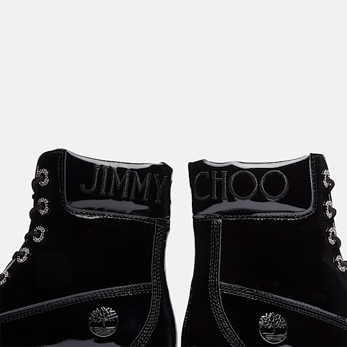 Stivale 6 Inch con Imbracatura Al Ginocchio Jimmy Choo x Timberland® da Donna in colore nero