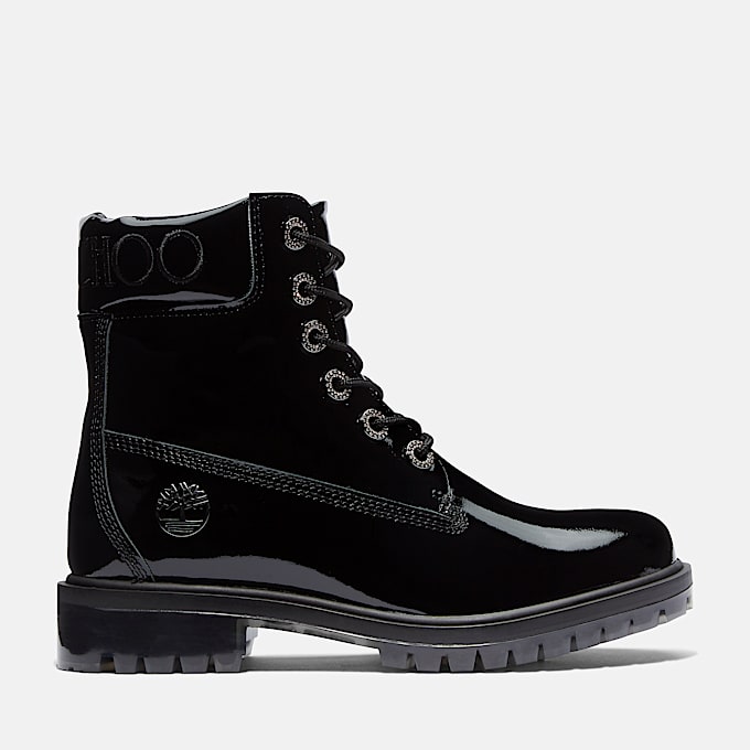 Stivale 6 Inch con Imbracatura Al Ginocchio Jimmy Choo x Timberland® da Donna in colore nero