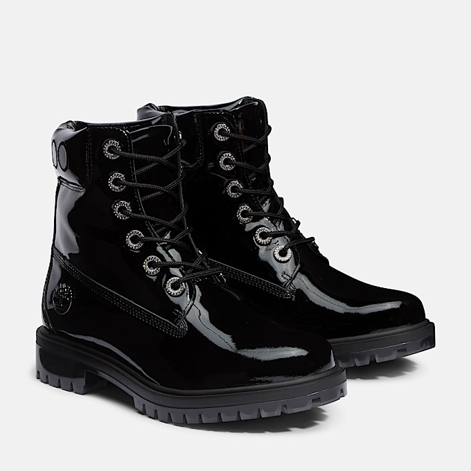 Stivale 6 Inch con Imbracatura Al Ginocchio Jimmy Choo x Timberland® da Donna in colore nero