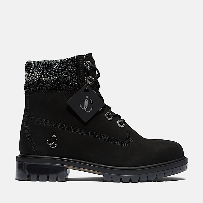 Stivale 6 Inch con Cristalli Jimmy Choo x Timberland® da Donna in colore nero - 1