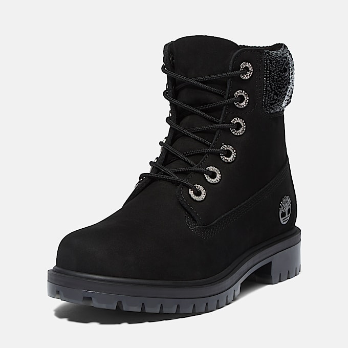 Stivale 6 Inch con Cristalli Jimmy Choo x Timberland® da Donna in colore nero