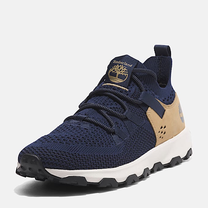 Sneaker Bassa Stringata Winsor Trail da Uomo in blu scuro
