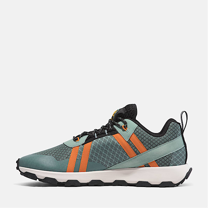 Basket basse à lacets Winsor Trail pour homme en vert clair