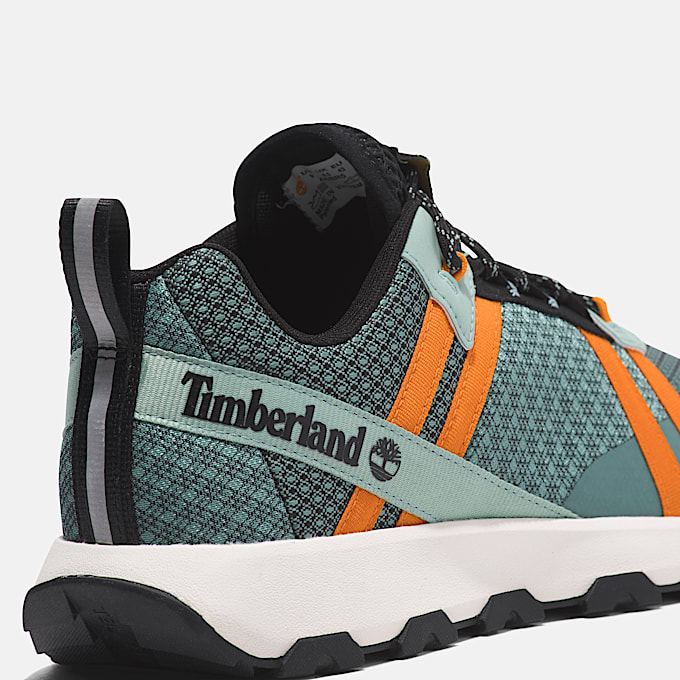 Basket basse à lacets Winsor Trail pour homme en vert clair