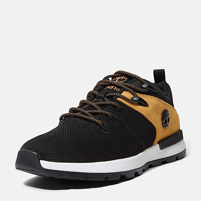 Sprint Trekker Lage Vetersneaker voor heren in zwart/geel