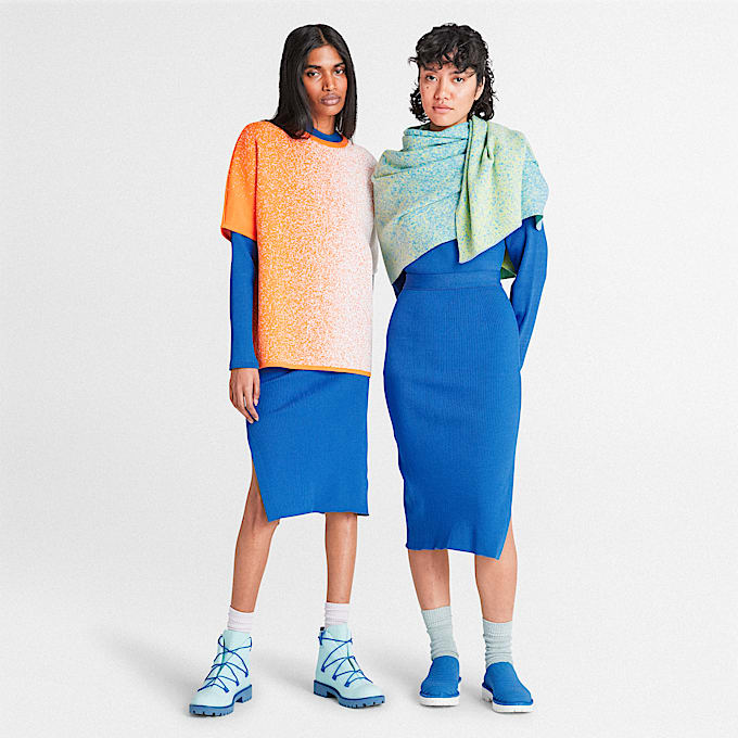 Gonna in Maglia Timberland® x Suzanne Oude Hengel Future73 da Donna in blu