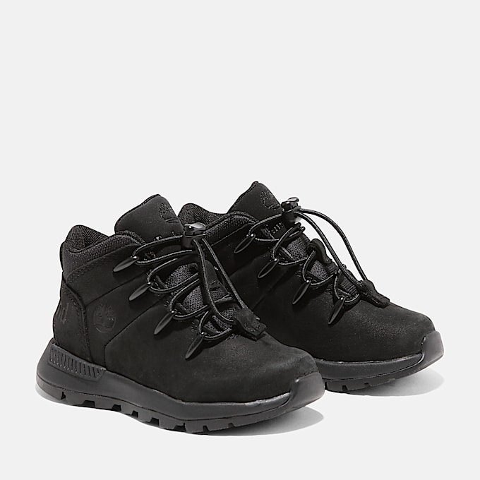 Halbhoher Sprint Trekker Sneaker mit BungeeSchnrung fr Kleinkinder in Schwarz TBL Schwarz ALT3