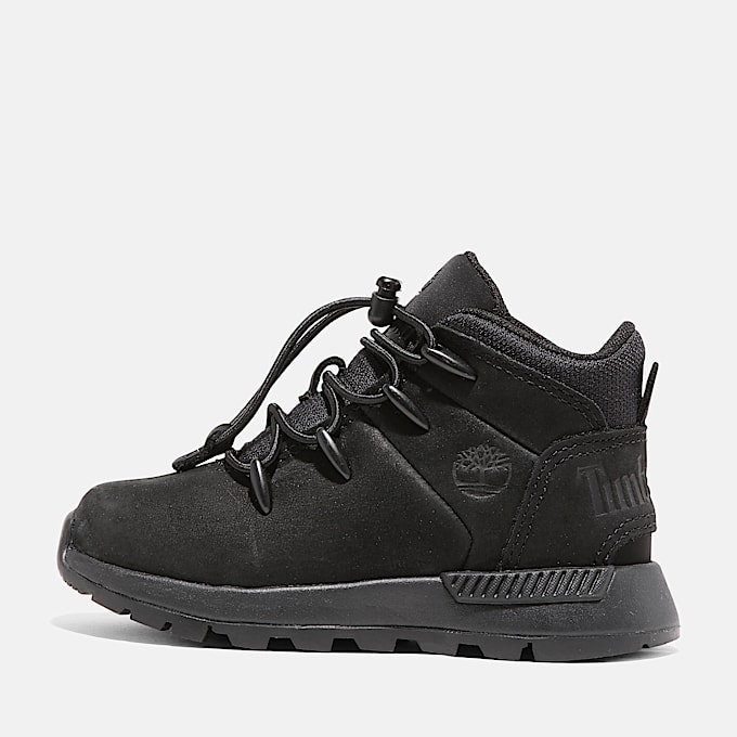 Halbhoher Sprint Trekker Sneaker mit BungeeSchnrung fr Kleinkinder in Schwarz TBL Schwarz ALT7