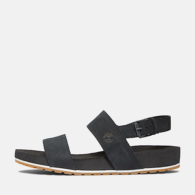 Sandalias Malibu Waves con cinta en el talón para mujer en negro