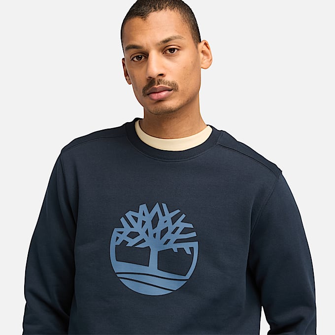 Kennebec River Sweatshirt mit Rundhalsausschnitt für Herren in Dunkelblau