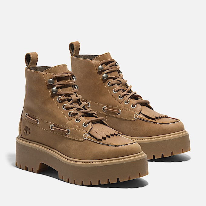 Stone Street Kiltie Boot mit Plateausohle fr Damen in Gelb TBL Gelb ALT3