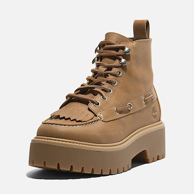 Stone Street Kiltie Boot mit Plateausohle fr Damen in Gelb TBL Gelb ALT8