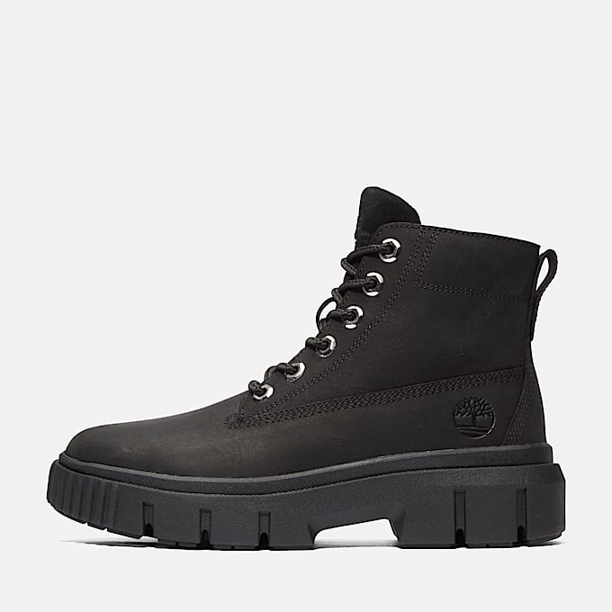 Greyfield Mid Boot zum Schnüren für Damen in Schwarz
