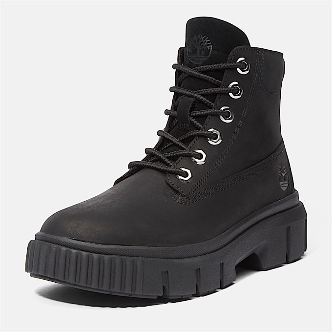 Greyfield Mid Boot zum Schnüren für Damen in Schwarz