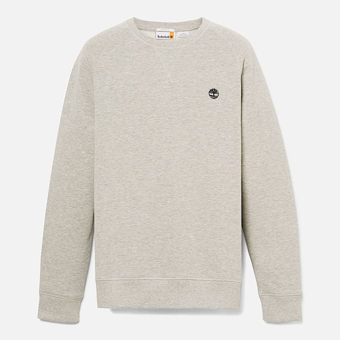 Exeter River Sweatshirt mit gebürsteter Rückseite und Rundhalsausschnitt für Herren in Dunkelgrau