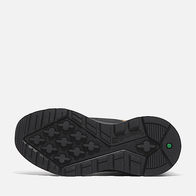 Sprint Trekker Mid Bungee Sneaker voor kids in zwart/geel
