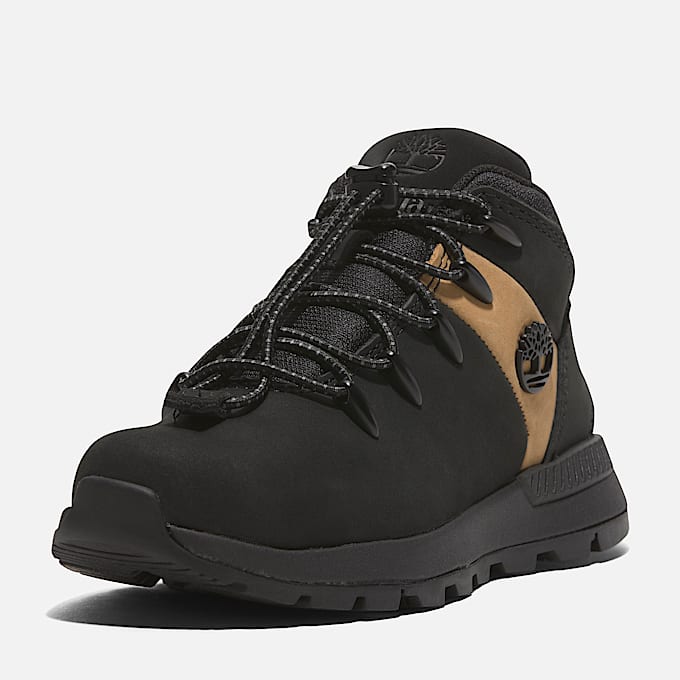 Sprint Trekker Mid Bungee Trainer for Youth in BlackYellow TBL Black ALT8