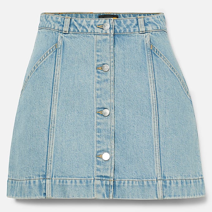 Gonna in Denim Refibra™ da Donna in blu - 1