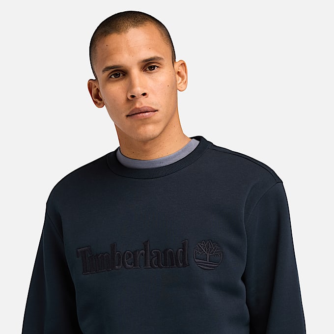 Hampton Crewneck Sweatshirt fr herr i mrkbl TBL Bl ALT2