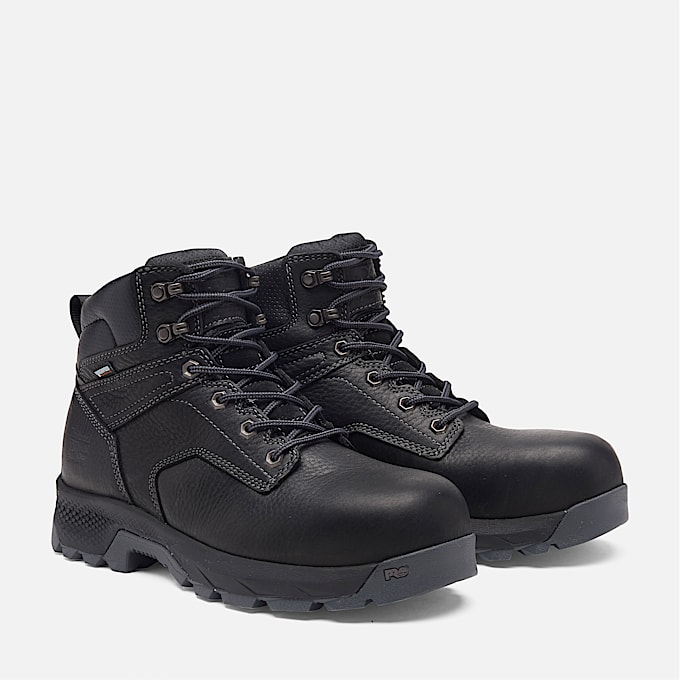 6Inch Timberland PRO TiTAN Composite Safety Toe Boot for Men in Black TBL Black ALT3
