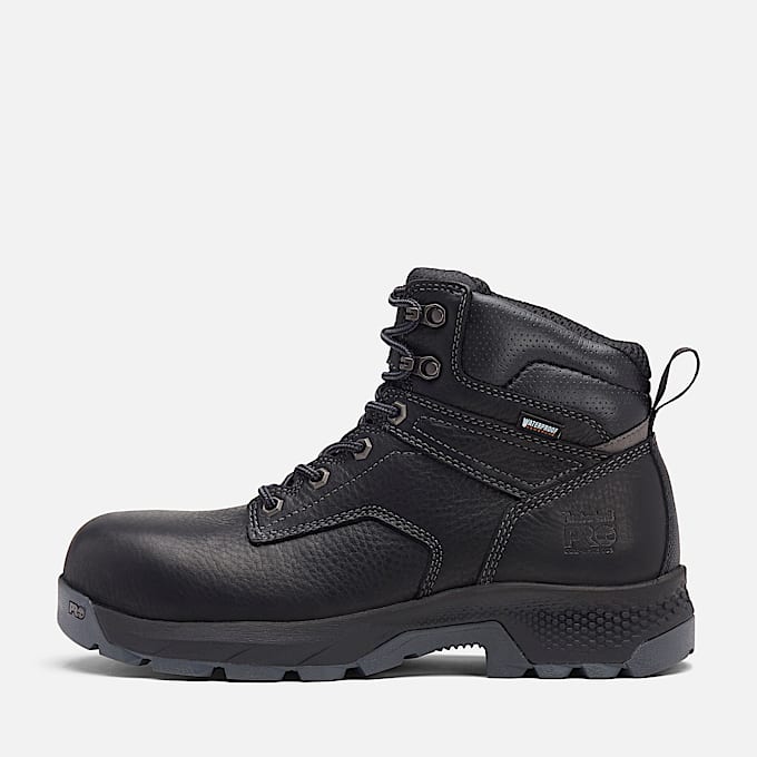 6Inch Timberland PRO TiTAN Composite Safety Toe Boot for Men in Black TBL Black ALT7