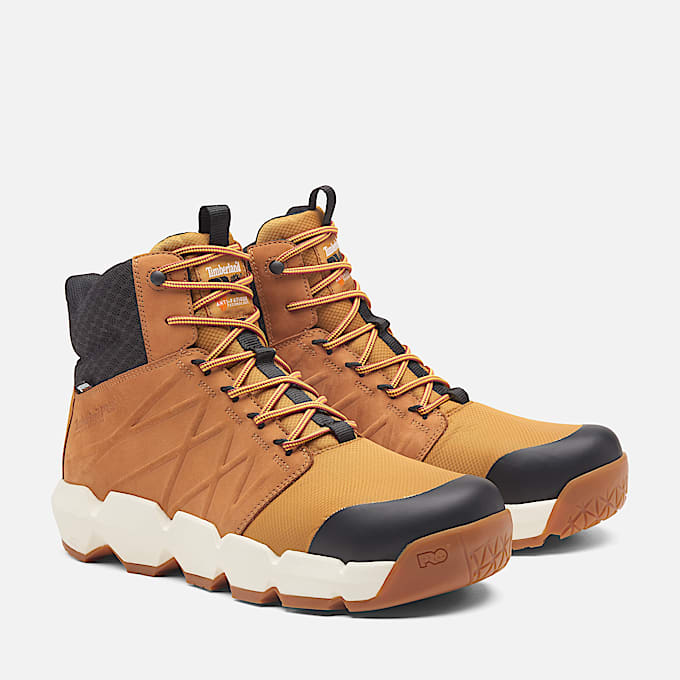 Stivale da Lavoro Impermeabile con Puntale in Composito Timberland PRO Morphix 6 da Uomo in giallo scuro TBL giallo ALT3