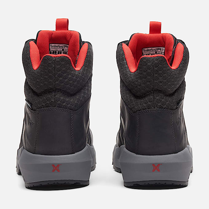 Stivale da Lavoro Impermeabile con Puntale in Composito Timberland PRO Morphix 6 da Uomo in colore nerorosso TBL colore nero ALT4