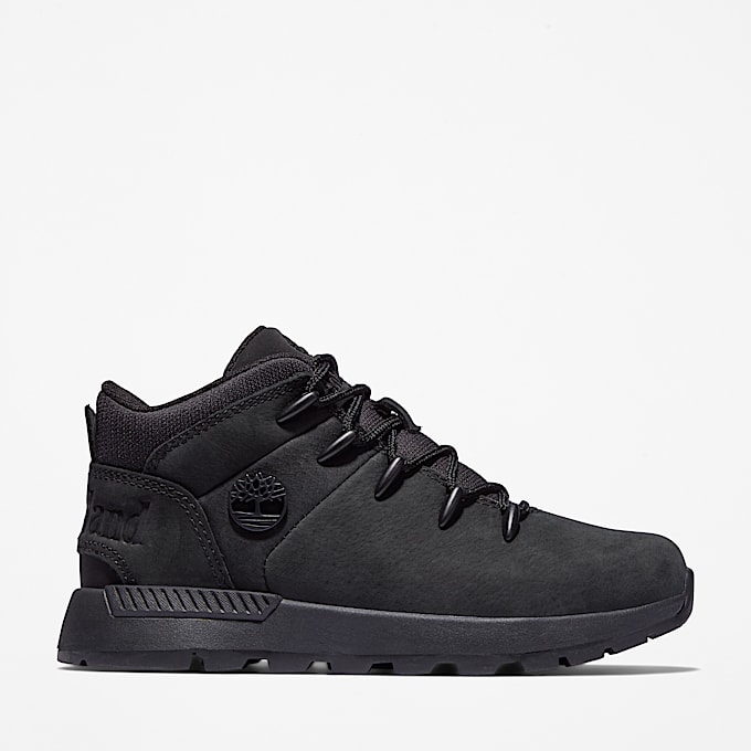 Halbhoher Sprint Trekker Sneaker mit BungeeSchnrung fr Kinder in Schwarz TBL Schwarz HERO