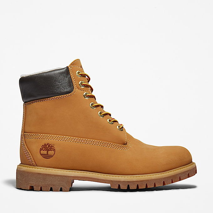 Wasserdichter Timberland Premium 6Inch Boot mit warmem Futter fr Herren in Gelb TBL Gelb HERO