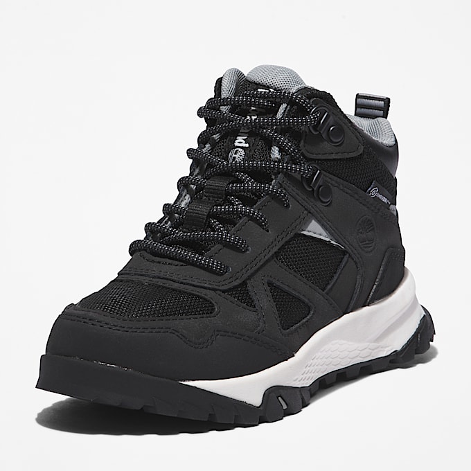 Lincoln Peak Mid Waterproof Hiking Boot for Junior in Black TBL Black ALT8