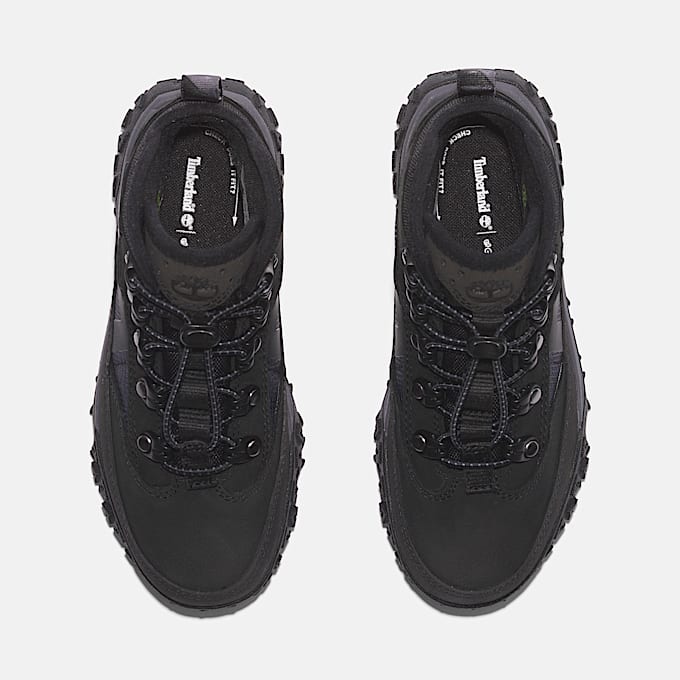 Halbhoher wasserfester GreenStride Motion 6 Bungee Sneaker fr Jugendliche in Schwarz TBL Schwarz ALT1