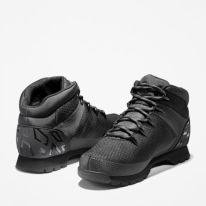 Euro Sprint Mid Waterproof Boot for Men in Black TBL Black ALT5