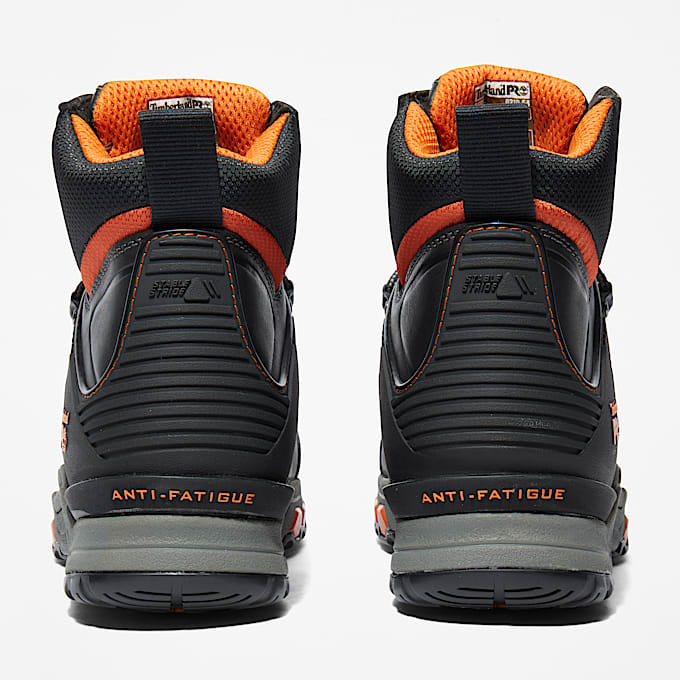 Wasserdichter Hypercharge 6-Inch Work Boot mit Zehenkappe aus Verbundwerkstoff für Herren in Schwarz